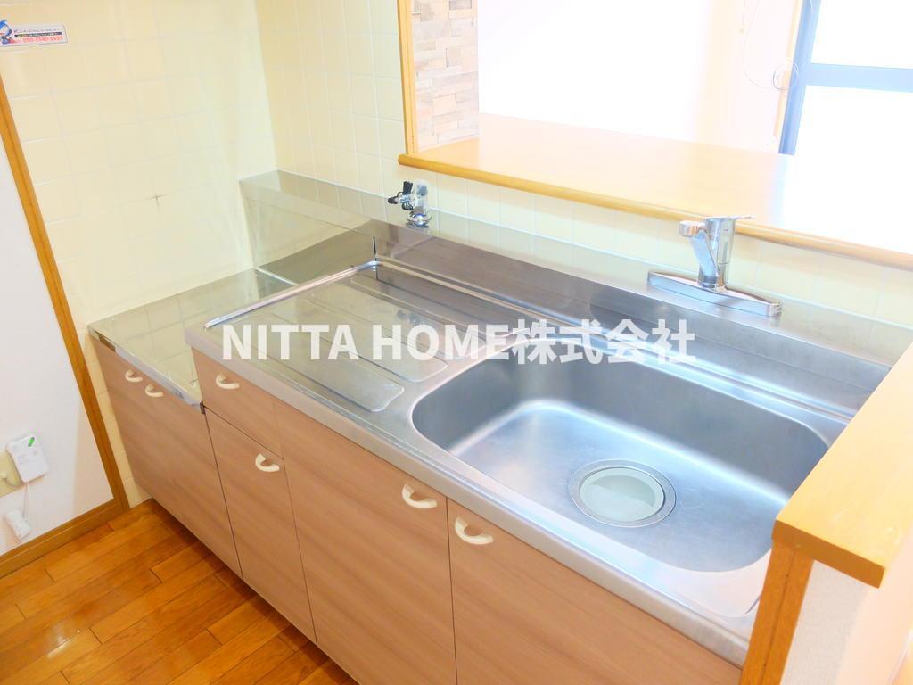 キッチン　ガスコンロ設置タイプですよ◇