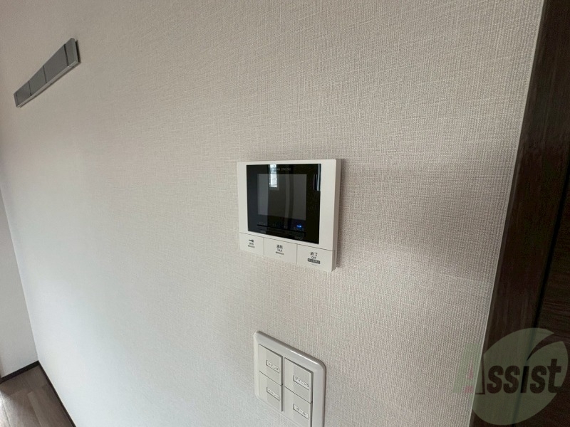 セキュリティ　モニタ付インターホンでセキュリティ面も安心です。