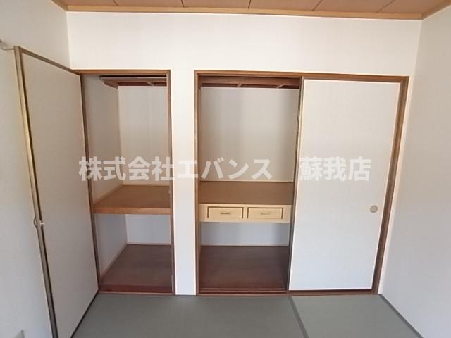 収納　収納のためのスペースです