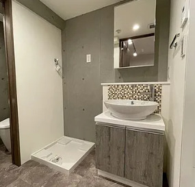 洗面設備　※別部屋の参考写真です。