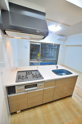 キッチン　２口コンロビルドインシステムキッチン