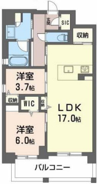 アルブラン京町堀の間取り写真