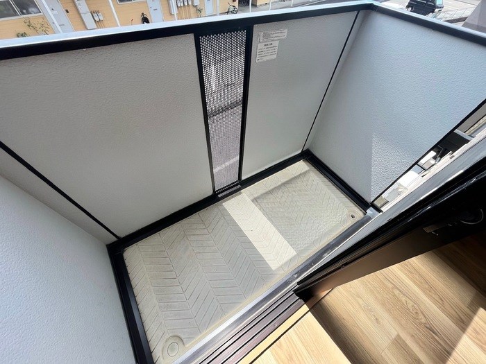 バルコニー　晴れた日にはお洗濯物も干せます！