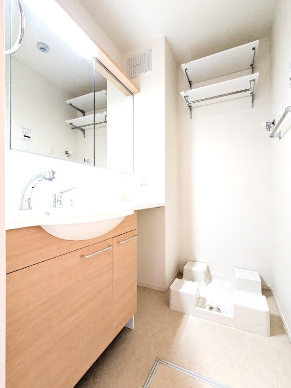 洗面設備　図面と現状に相違がある場合には現状を優先