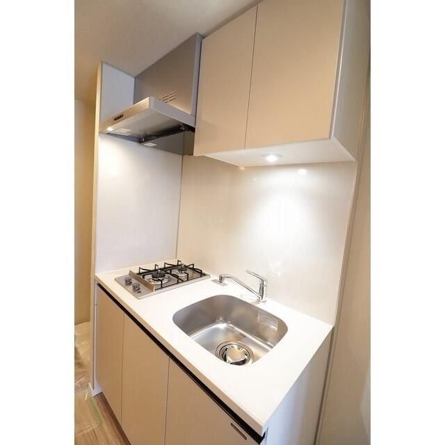 キッチン　コンパクトなキッチンで掃除もラクラク