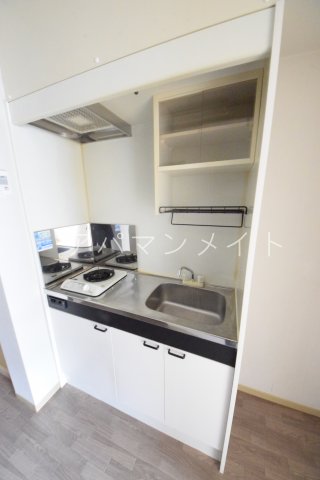 キッチン　ガスコンロ１口付き！