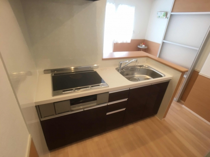 キッチン　IHクッキングヒーター付きのキッチン♪