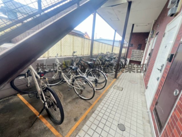 駐車場　駐輪場です