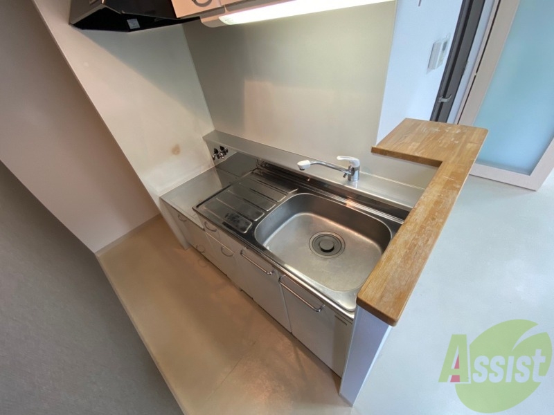 キッチン　清潔感がありお洒落なキッチンになっていました！