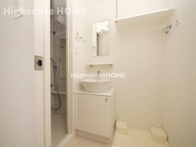 洗面設備　使いやすい洗面所です