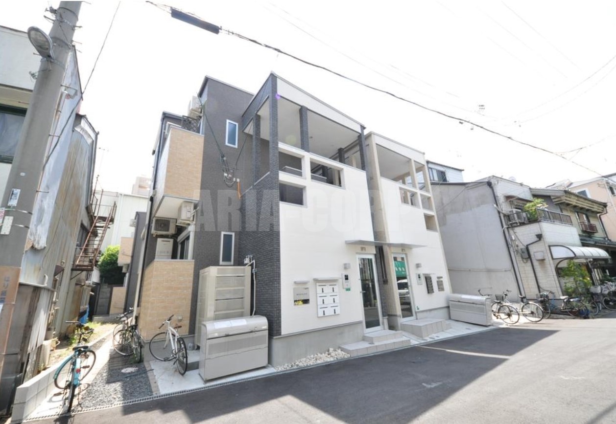 建物外観　2017年完成、大手ハウスメーカー施工デザイナーズアパート！