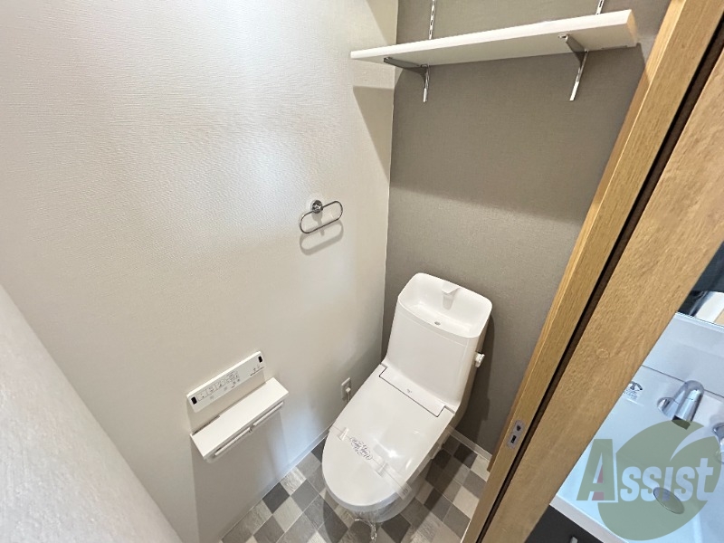 トイレ　トイレがウシュレット付きで快適に過ごせそうです。