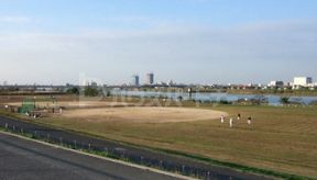 公園　江戸川河川敷緑地（公園）まで620m
