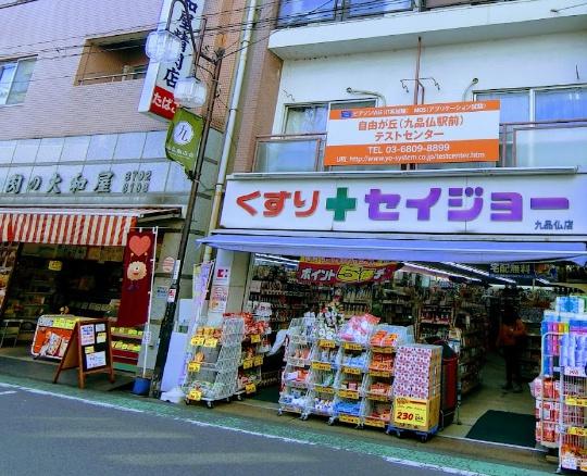 ドラックストア　くすりセイジョー九品仏店（ドラッグストア）まで694m
