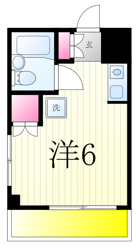ウィンパールマンションの間取り写真