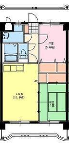 淀コーポIIIの間取り写真