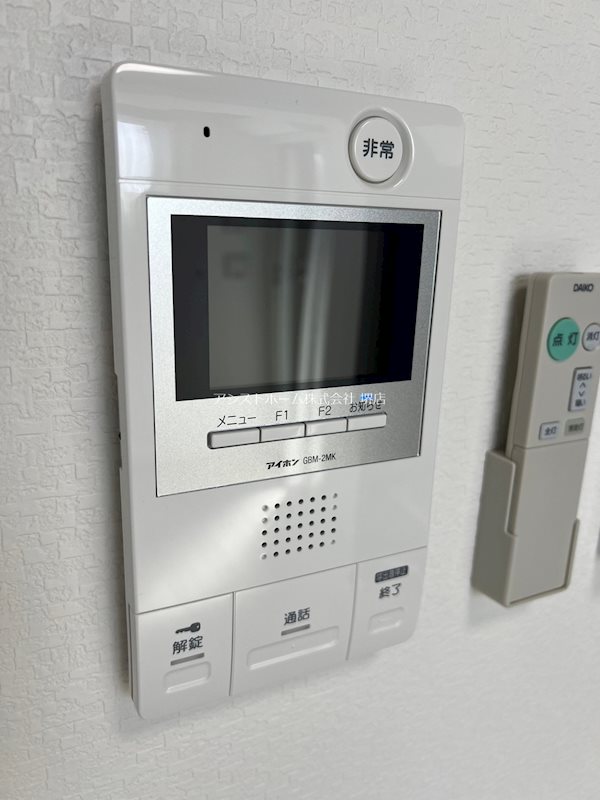 セキュリティ　来訪者をカメラで確認できます
