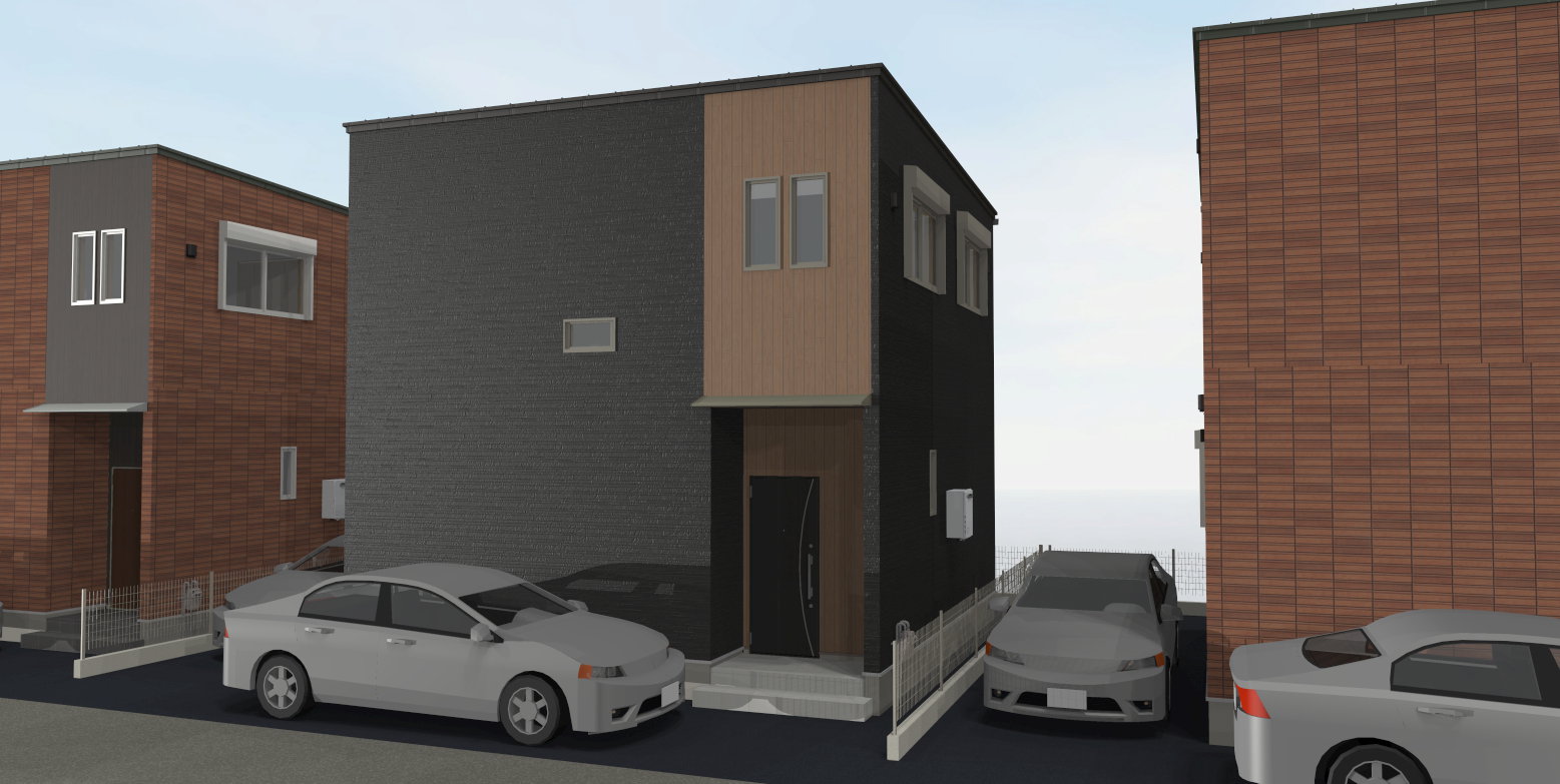 建物外観　完成予想パース