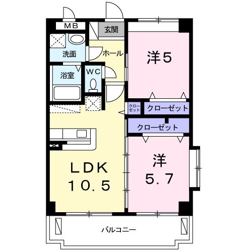 アンジュミニョンの間取り写真