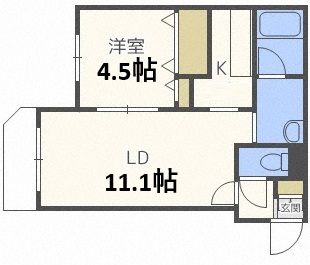 グランビア南郷の間取り写真