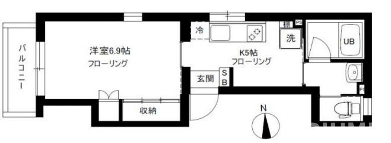 ＪＲ山手線 大塚駅 徒歩5分 3階建 築10年の間取り写真
