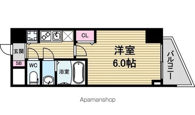 SーRESIDENCE堺筋本町Unoの間取り写真