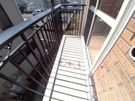 バルコニー　南向きです。