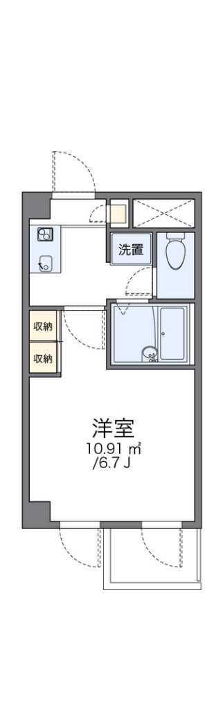 レオパレスひまわりの間取り写真