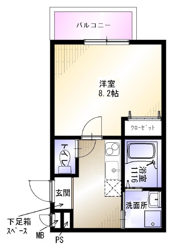 AKAHATA LA CITTAの間取り写真