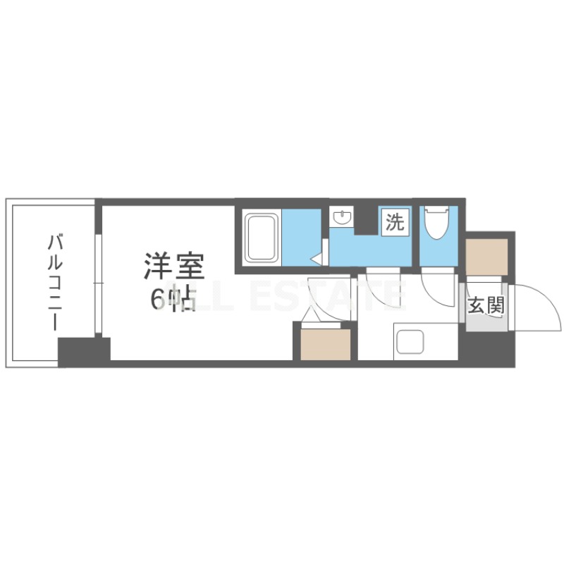 地下鉄中央線 深江橋駅 徒歩5分 11階建 築1年の間取り写真