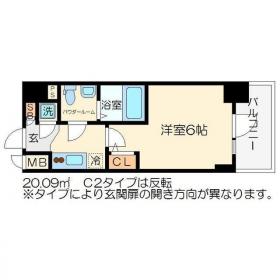 阪急神戸線 十三駅 徒歩8分 12階建 築10年の間取り写真