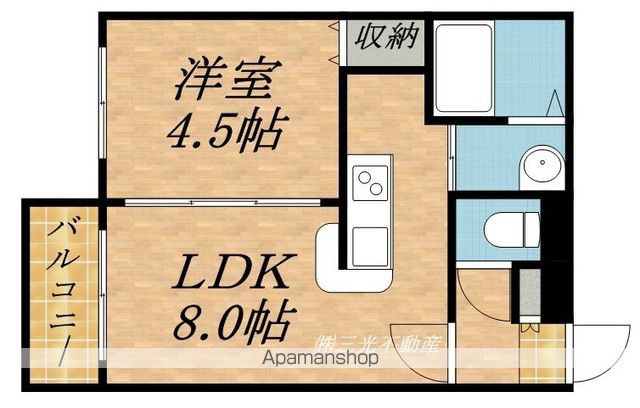 ベルガモ東区役所前の間取り写真