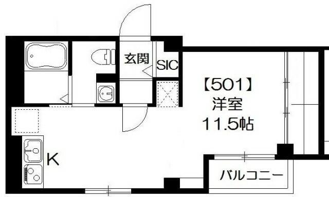 都営新宿線 西大島駅 徒歩3分 5階建 築9年の間取り写真
