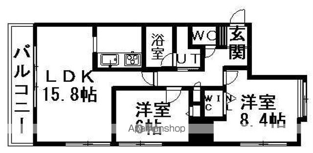 地下鉄東西線 西１１丁目駅 徒歩4分 14階建 築20年の間取り写真