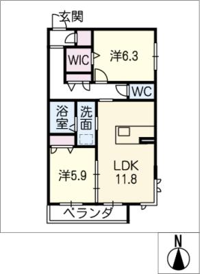 アネックス枇杷島の間取り写真
