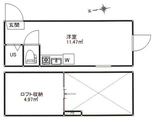 ＪＲ中央線 高円寺駅 徒歩7分 2階建 築8年の間取り写真