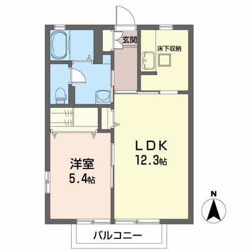 コーポラス開成３号館の間取り