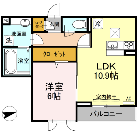 D-room紗都の間取り