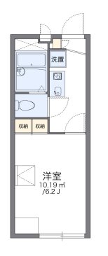 立川市柏町のアパートの間取り