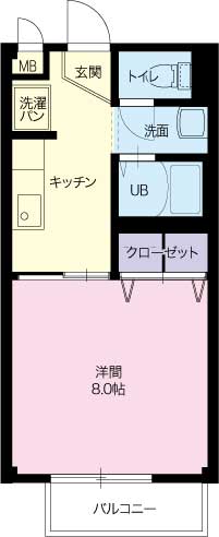 ＣＯＲＰＯオリエンタルＢの間取り