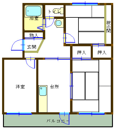 暁第ニハイツの間取り