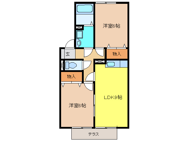 クレールの間取り