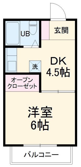 静岡県浜松市中央区神立町（アパート）の賃貸物件の間取り