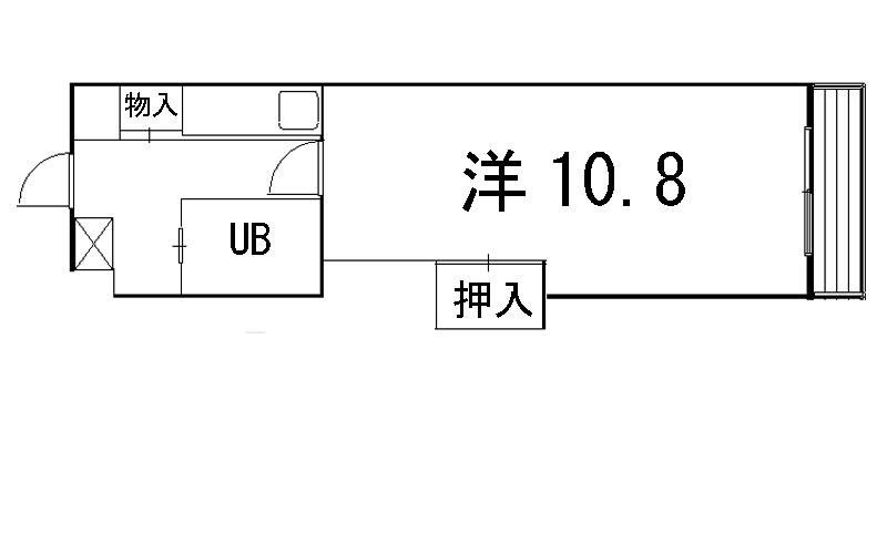 【京都市北区上賀茂葵之森町のマンションの間取り】