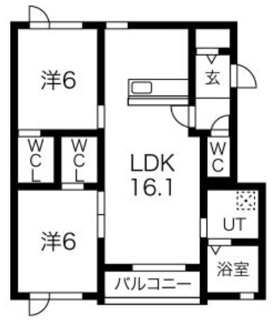 クリスタル　リタの間取り