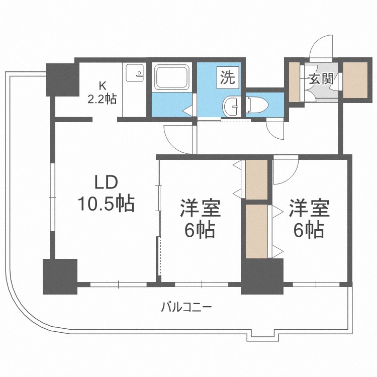 ティアラタワー中島倶楽部（III）の間取り