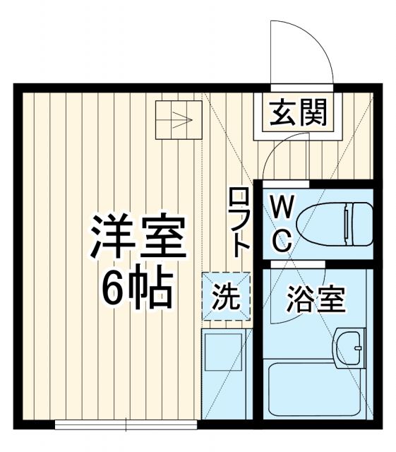 神奈川県横浜市中区本牧間門（アパート）の賃貸物件の間取り