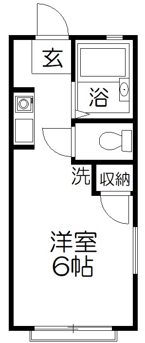 坂戸市泉町のアパートの間取り