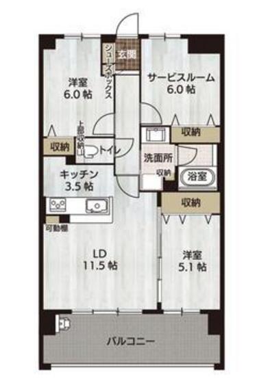 アルファステイツ西原の間取り