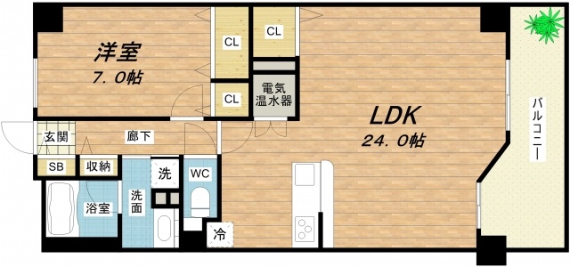 グレンパーク梅田北の間取り